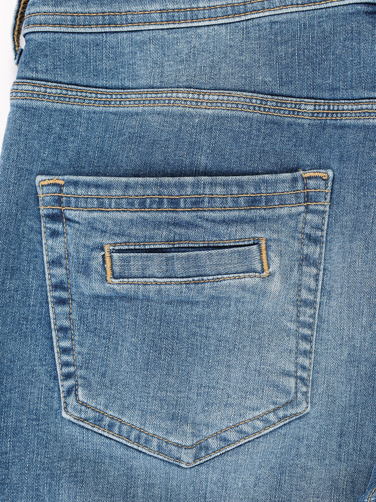 Джинсы голубого цвета из смесового хлопка